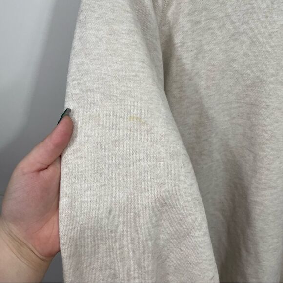 Aerie Cream Pullover Oversized Hoodie Sweatshirt - Picture 4 of 5